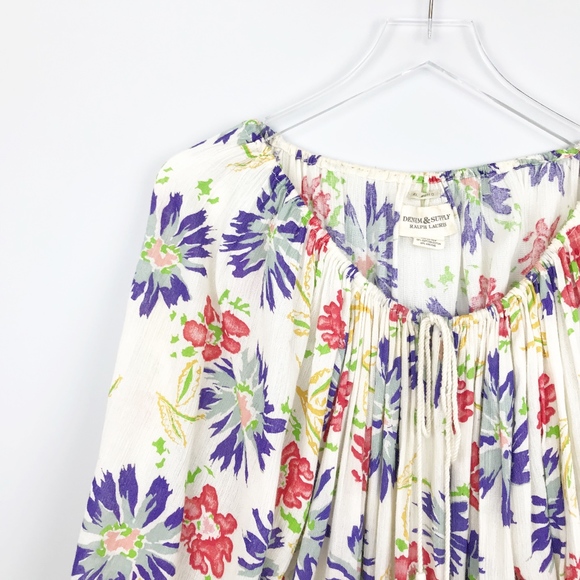 Ralph Lauren Denim and Supply Boho Blouse Top - Picture 2 of 6